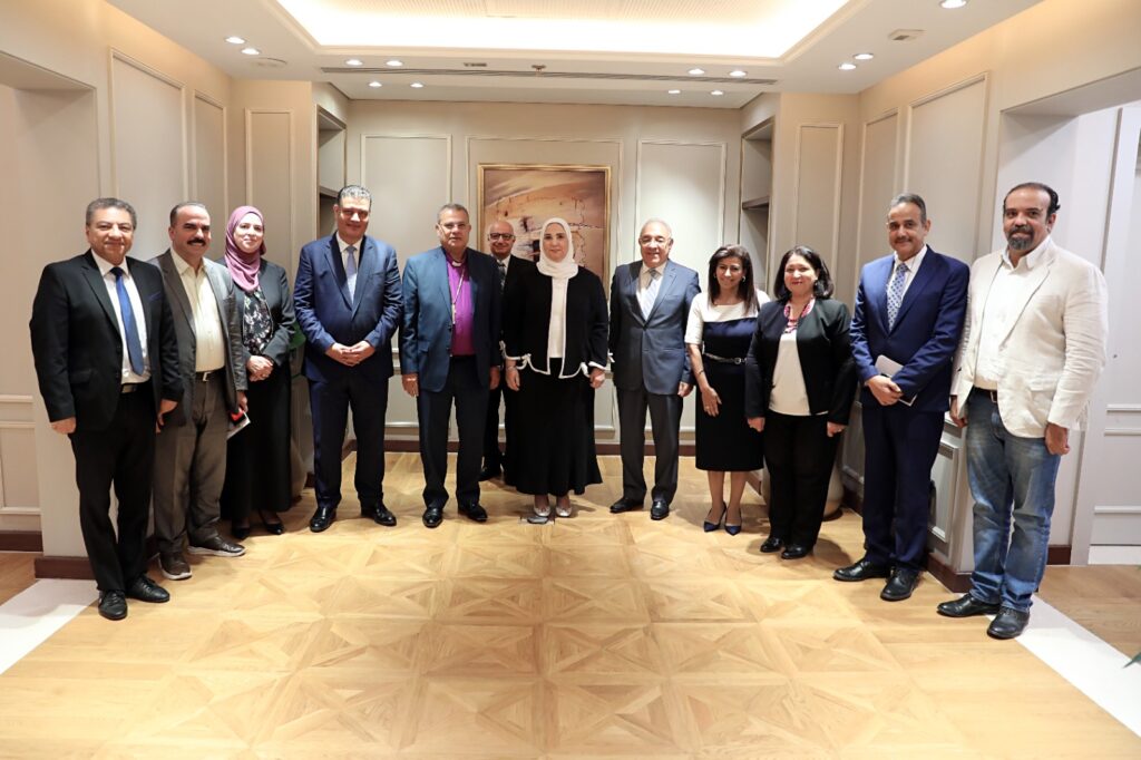Meeting between Dr. Reverend Andre Zaki and Minister of Social Solidarity Nevine El-Kabbag: Support for Social Protection and Economic Empowerment for Egyptians